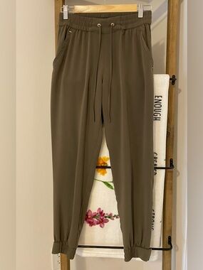 Dynamite Olive Drawstring Jogger Pants